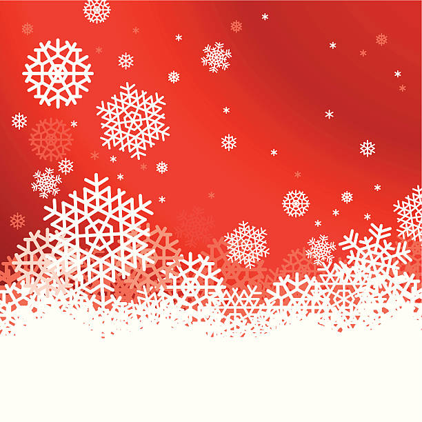 Snowflakes Background vector art illustration