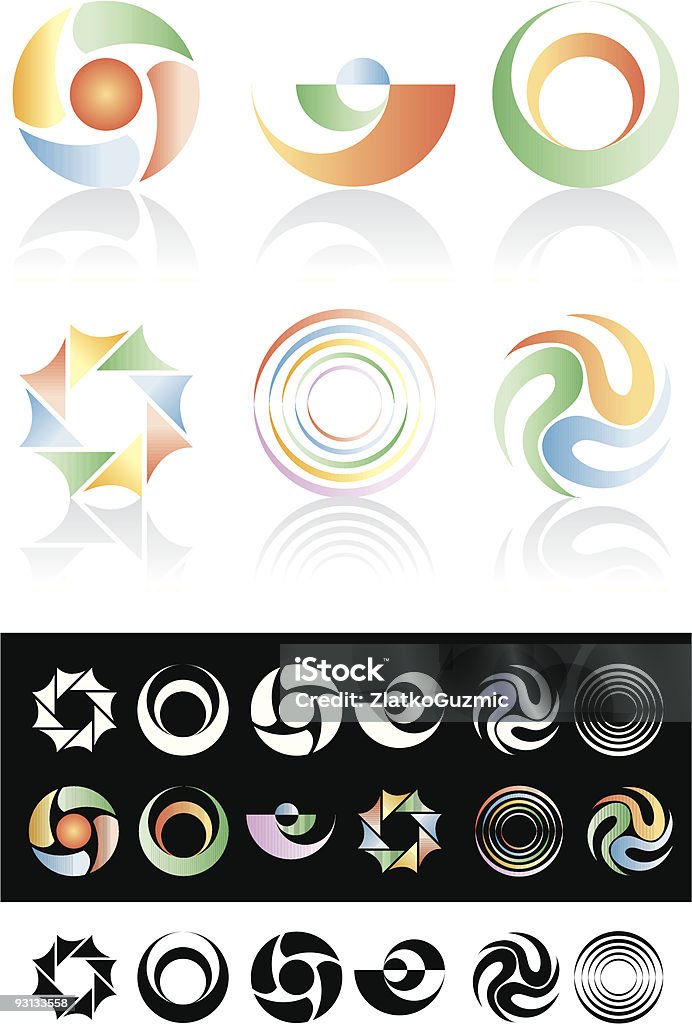 circle-logos - Lizenzfrei Abstrakt Vektorgrafik