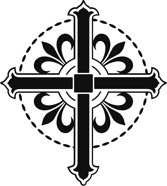 ilustraciones, imágenes clip art, dibujos animados e iconos de stock de vector cruz/crucifijo - anglican
