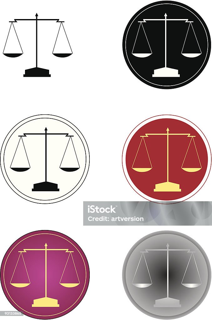 Balance de la Justice - clipart vectoriel de Avocat - Juriste libre de droits