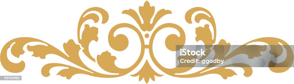 Ornate Vector Scroll  Embellishment stock vector