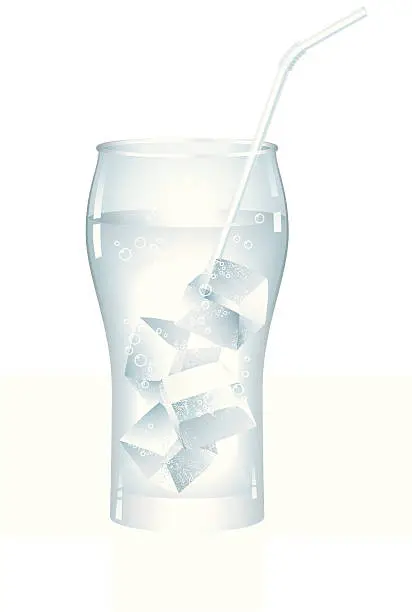 Vector illustration of Cold drink