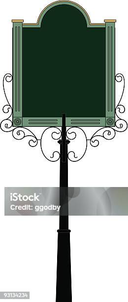 Iron Sign Vector Wrought Iron Sign 4 Stock Illustration - Download Image Now ...