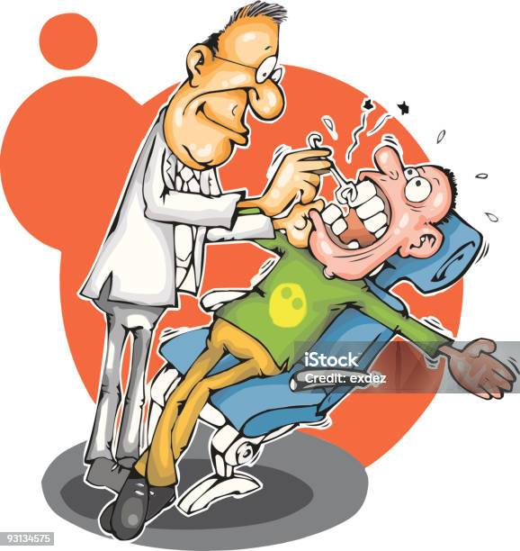 Dentist And Patient Stock Illustration - Download Image Now - Cartoon, Color Image, Cruel