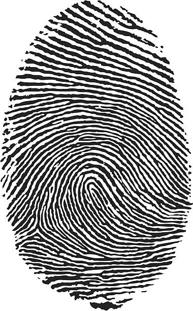 Vector illustration of Finger print.