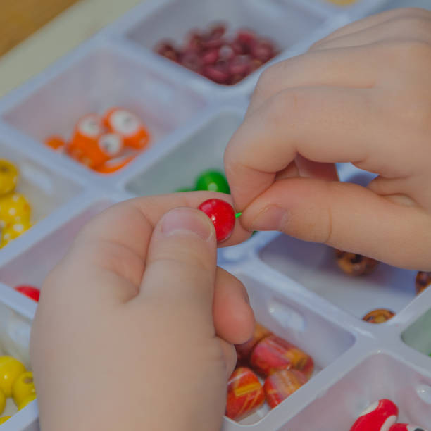 istock closeup of a child bracelet set beads 931346828