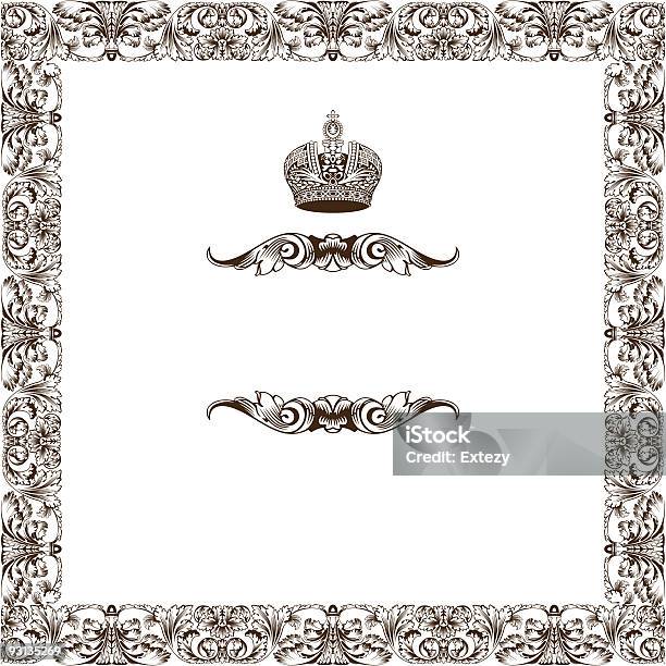 Vintage Frame Decor Stock Illustration - Download Image Now - Border - Frame, Color Image, Composition