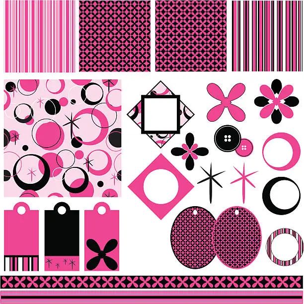 Vector illustration of Vector Scrapbook pages
