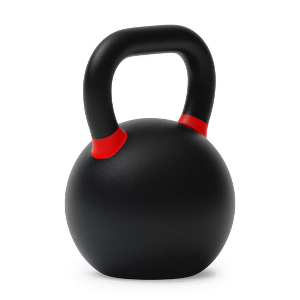 istock Sports kettlebell  isolated on white background. 3D rendering. 931357096