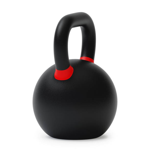 istock Sports kettlebell  isolated on white background. 3D rendering. 931357102