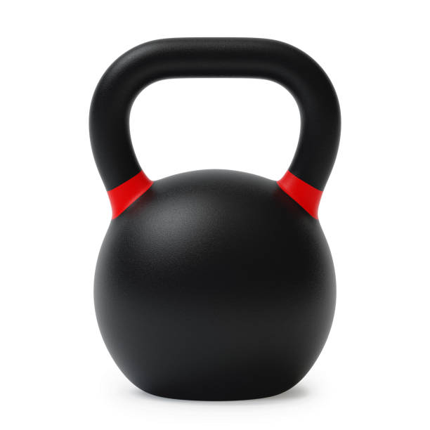 istock Sports kettlebell  isolated on white background. 3D rendering. 931357126