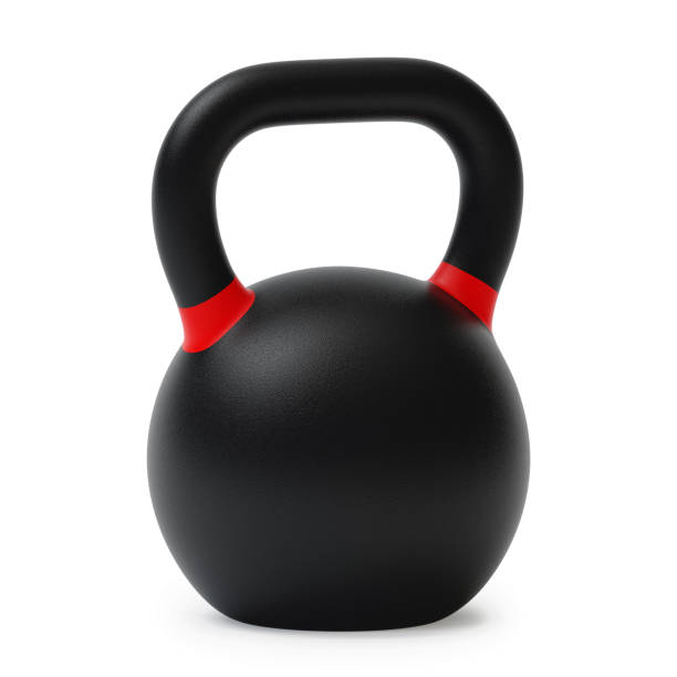 istock Sports kettlebell  isolated on white background. 3D rendering. 931357128