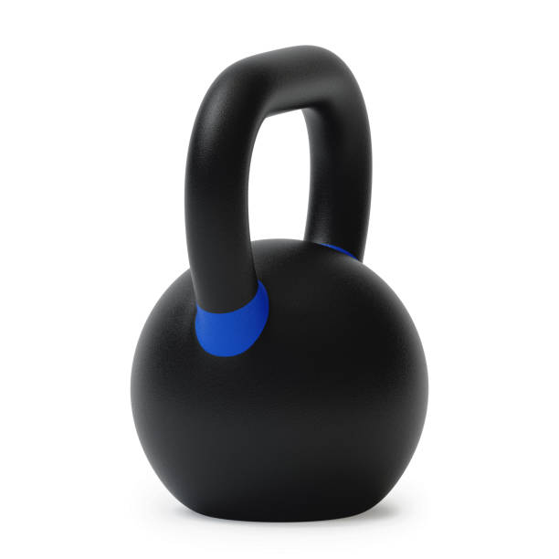istock Sports kettlebell  isolated on white background. 3D rendering. 931357158