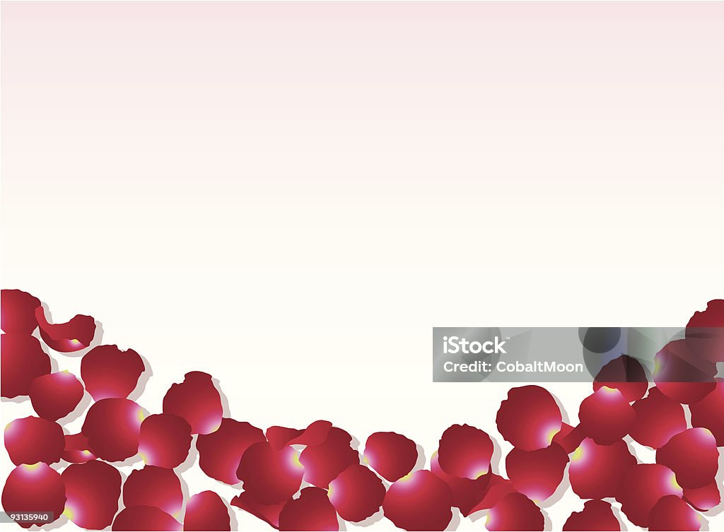 Rosenblüten-Hintergrund - Lizenzfrei Abstrakt Vektorgrafik