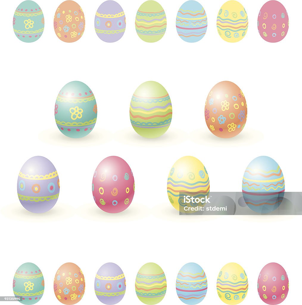 Huevos de Pascua - arte vectorial de Artesanía libre de derechos