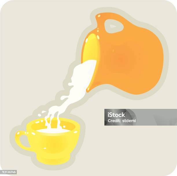 Latte Materno - Immagini vettoriali stock e altre immagini di Latte - Latte, Versare, Alimentazione sana