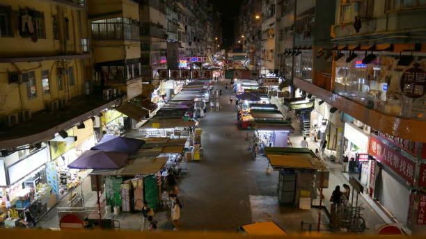 istock Night market in Mong Kok, Hong Kong 931361552