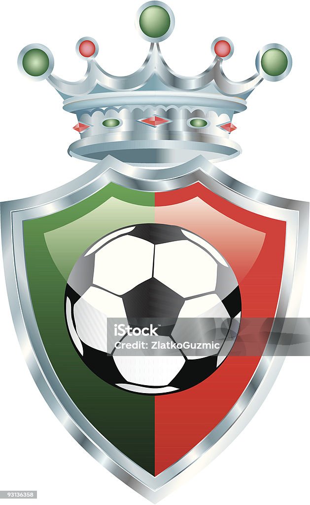 Portogallo calcio - arte vettoriale royalty-free di Argentato