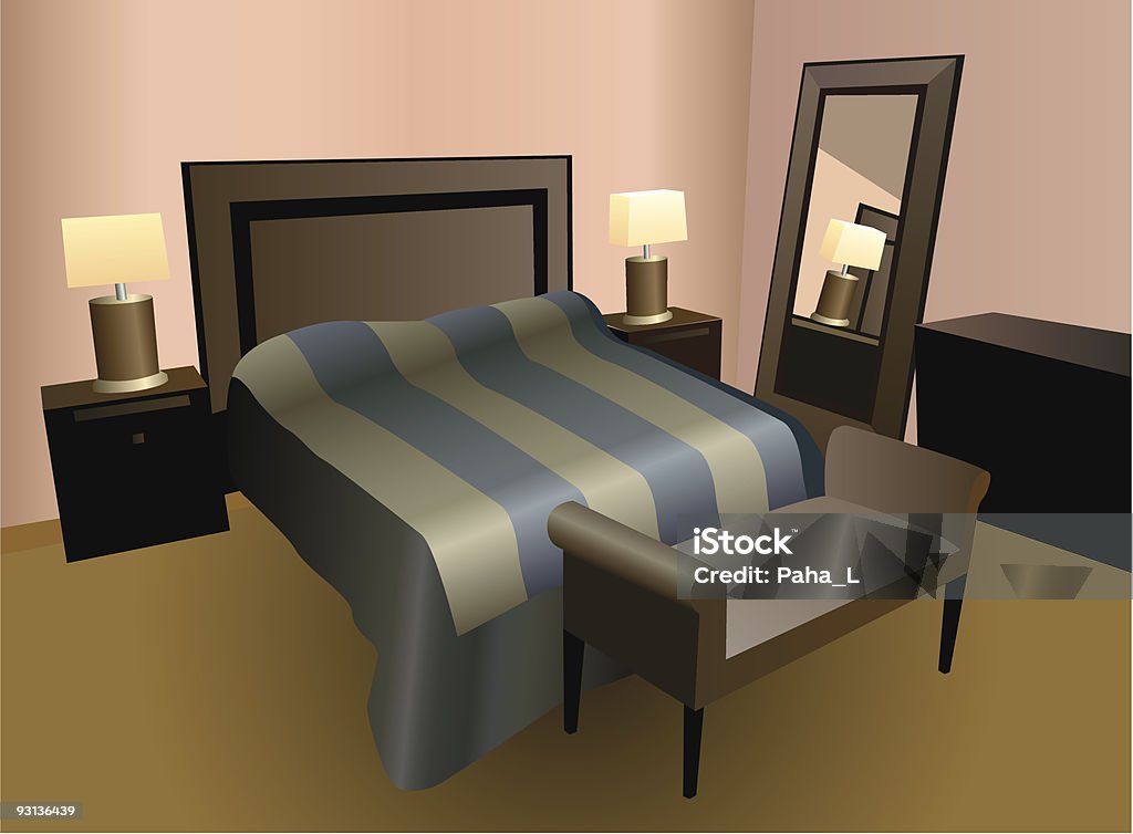 Quarto vector - Royalty-free Aconchegante arte vetorial