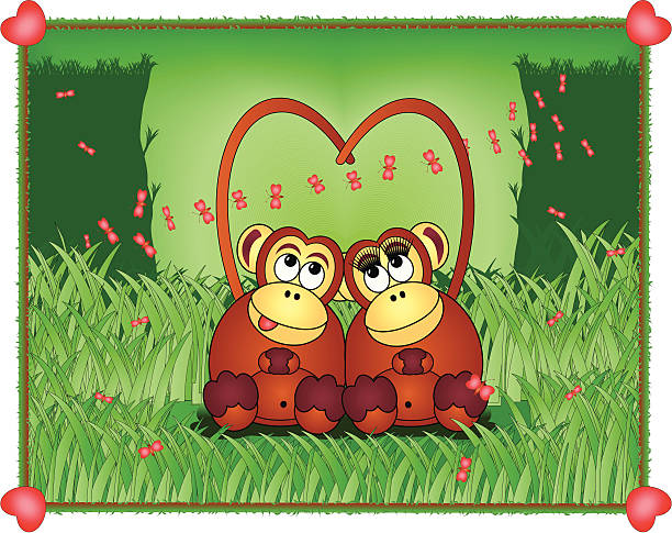 Cartoon Of Monkeys In Love Illustrations, Royalty-Free Vector Graphics & Clip Art - iStock Cartoon Of Monkeys In Love Illustrations, Royalty-Free Vector Graphics & Clip Art - iStock