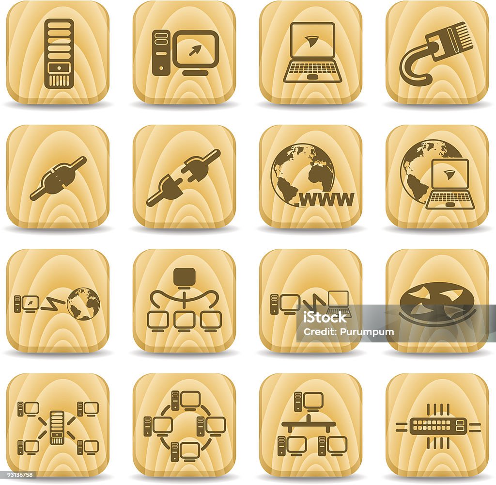 Network icons Network vector iconset Icon Symbol stock vector