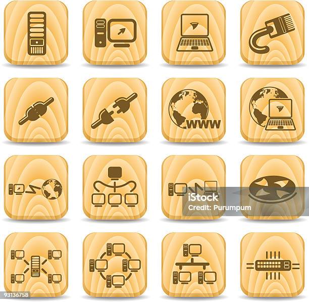 Network Icons Stock Illustration - Download Image Now - Icon Symbol, Color Image, Computer
