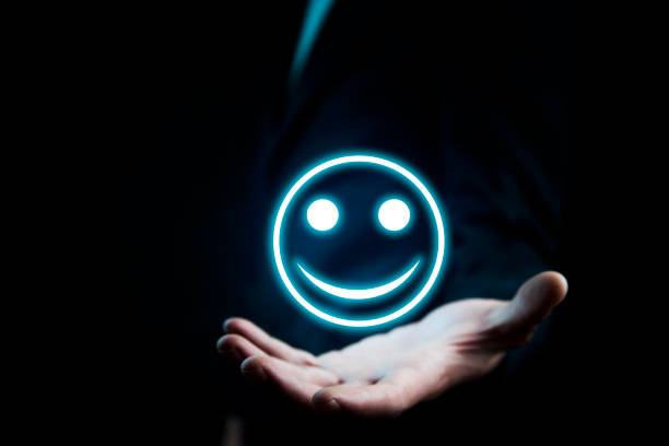 istock businessman touching smile in screen 931376054