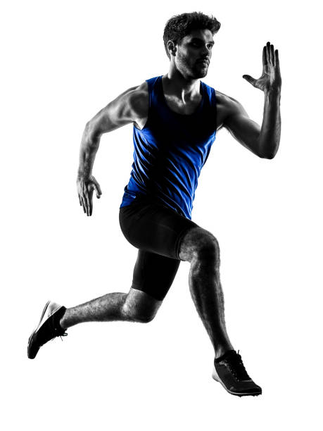 istock runner sprinter running sprinting athletics man silhouette isola 931381176