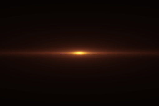 destello de lente brillante de oro cálido color parpadea fuga para transiciones en fondo negro photo