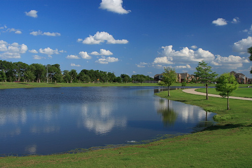 Krugersdorp Lake with Key west Mall in the Background, Johannesburg, South Africa