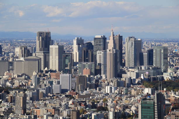 istock Tokyo aerial cityscape, Japan 931396214