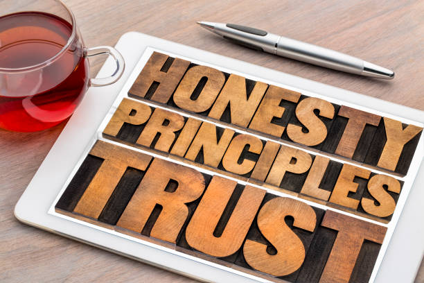 istock honesty, principles and trust word abstract ontablet 931396298