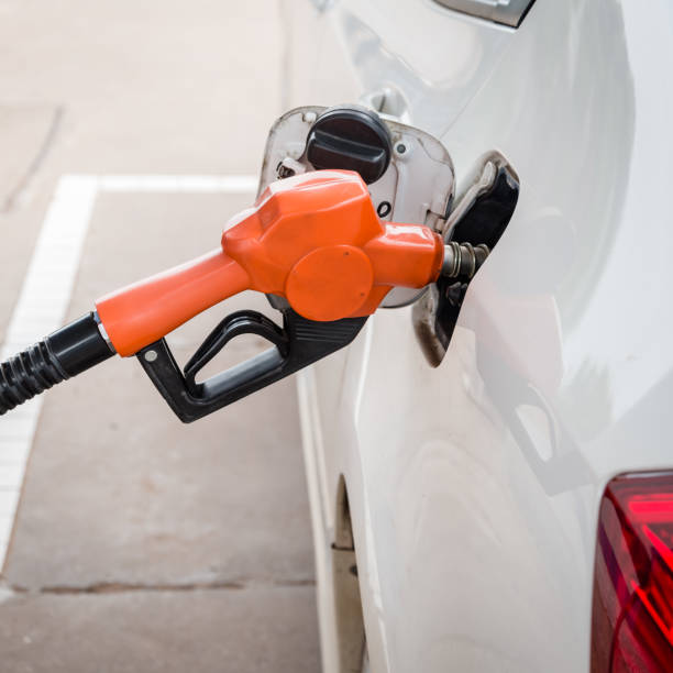 istock Car refueling on a petrol station 931396820