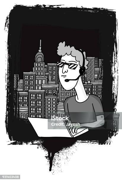 Spy Computer Template Computer Hacker Spy Stock Illustration - Download Image Now - Binary ...
