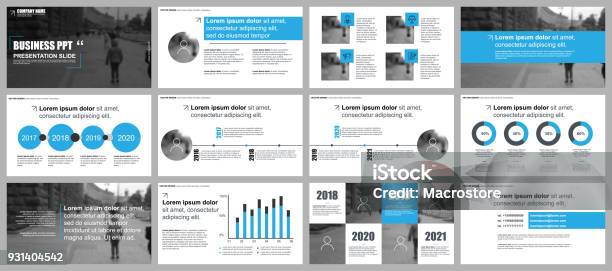 Business Presentation Slides Templates From Infographic Stock Illustration - Download Image Now