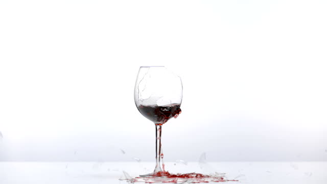 Wine glass breaks