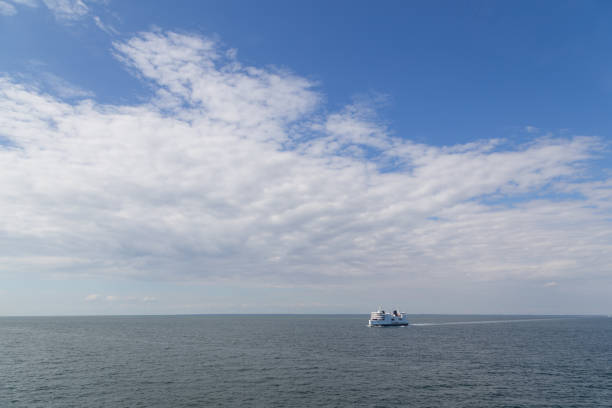 Car Ferry on the route from Essex to Charlotte across very calm Lake Champlain