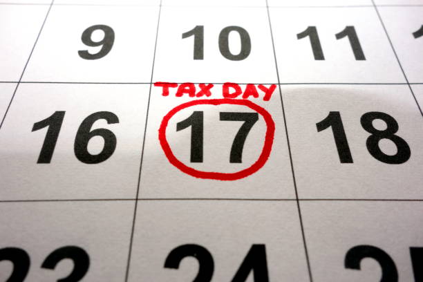 istock Number 17 marked on calendar as tax day 931408854
