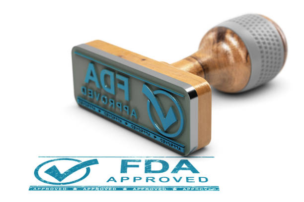 FDA Approved Products or Drugs Drugs or products approval concept. Rubber stamp with the text FDA approved over white background. 3D illustration permission concept photos stock pictures, royalty-free photos & images