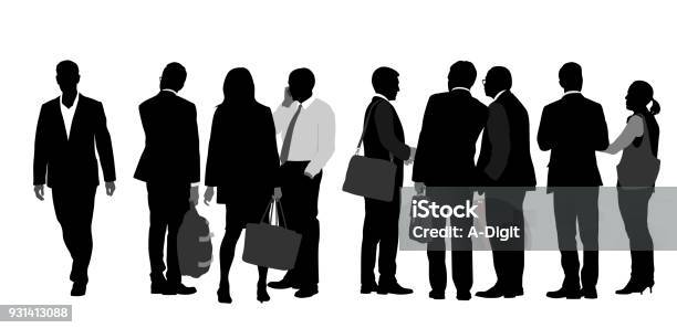 A Grade Above Stock Illustration - Download Image Now - In Silhouette, Outline, People