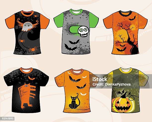 Grunge Design Tshirt Solare - Immagini vettoriali stock e altre immagini di Tutti i tipi di top - Tutti i tipi di top, Zucca di Halloween, Abbigliamento
