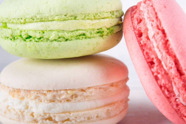 istock three different flavors of cookies macaron, together 931428240