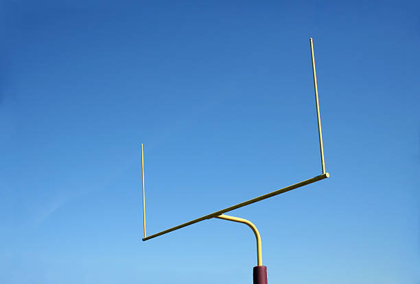 Goalpost de futebol - fotografia de stock