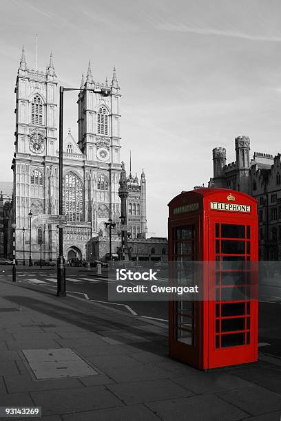 Cabine De Telefone Vermelho E Da Abadia De Westminster - Fotografias de stock e mais imagens de Londres - Inglaterra