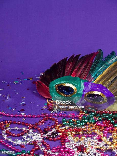 Mardi Gras De Tiempo Foto de stock y más banco de imágenes de Abalorio - Abalorio, Celebración - Ocasión especial, Color - Tipo de imagen