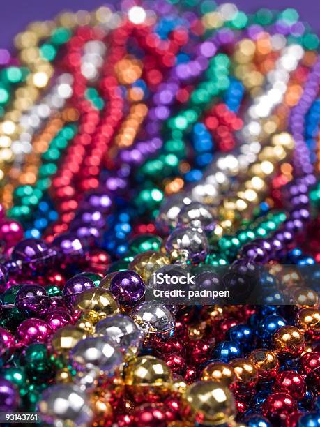 마디그라 비즈 클로즈업 0명에 대한 스톡 사진 및 기타 이미지 - 0명, Mardi Gras, New Orleans Mardi Gras
