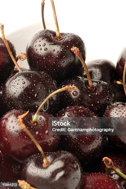 Foto de Cerejas Pretas e mais fotos de stock de Alimentação Saudável - Alimentação Saudável, Amontoamento, Bebida