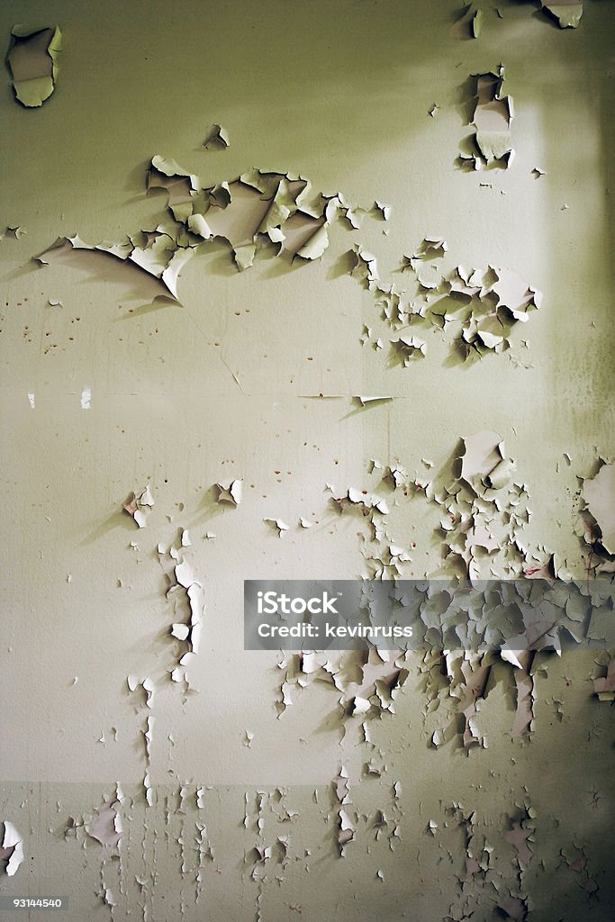 Descamación de una vieja pared de pintura - Foto de stock de Abstracto libre de derechos