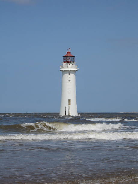 fort perch rock lighthouse - perch rock lighthouse stock-fotos und bilder