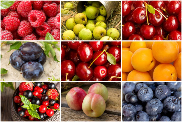 istock A collage of different summer fruits and berries. Chess order 931458778